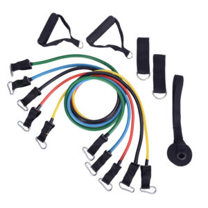 Portable Fitness Resistance Band Set – 11 Piece Workout Kit for Home & Gym Training