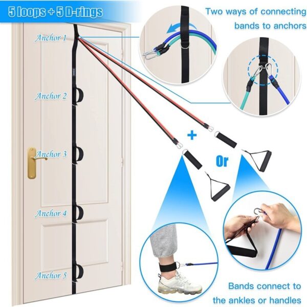 Home Fitness Multi-point Anchor Fitness Accessories Portable Door Strap - Image 6